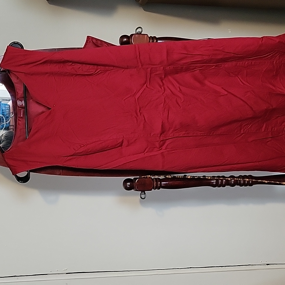 Cute deep red dress